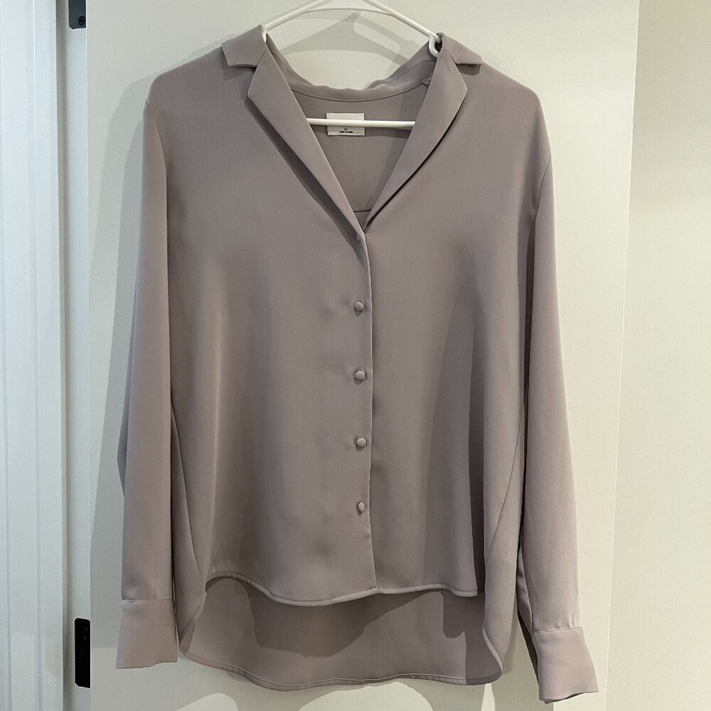 Aritzia Wilfred Tulum Blouse - Light Purple/Gray (XS)